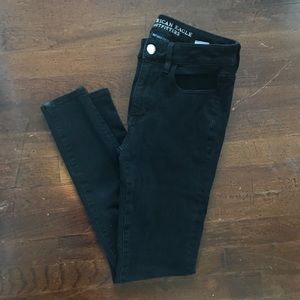 American Eagle High Rise Black Jegging